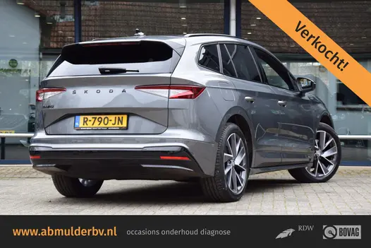 Skoda Enyaq iV 60 Sportline | Org. NL | BOVAG Garantie | SOH 95% | HUD | Stoel&Stuurverwarming | Camera | Adaptive Cruise Control | El. Kofferklep | 20'' Velgen | Full LED |