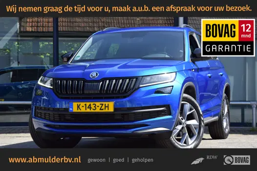 Skoda Kodiaq 1.5 TSI 150PK Sportline Business DSG Automaat | Org. NL | BOVAG Garantie | Unieke KM-stand met NAP | Electrische Achterklep | Stoelverwarming | Virtual Dashboard | Apple Carplay/Android Auto |