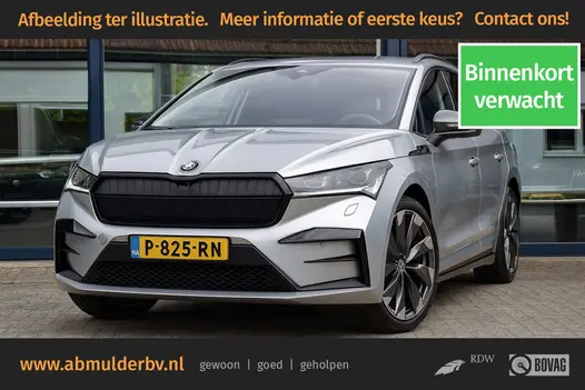 Skoda Enyaq iV 80 Sportline | Org. NL | BOVAG Garantie | Cruise control adaptief | Apple Carplay/Android Auto | Stoelverwarming | Achteruitrijcamera |