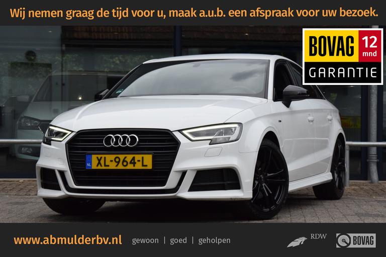 Audi A3 Limousine 35 TFSI CoD Sport S Line Edition S-Tronic Automaat | NL-Auto | BOVAG Garantie | Navigatie | Full LED | Apple Carplay | 18'' Velgen | Sportstoelen | Volledig Lederen Bekleding | afbeelding 1