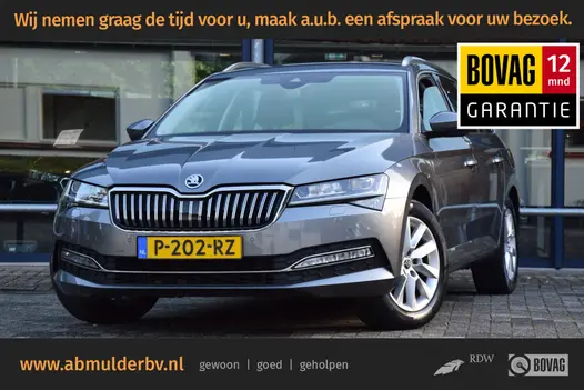 Skoda Superb Combi 1.5 TSI 150PK ACT Business Edition Plus | Org. NL | BOVAG Garantie | Adaptive Cruise Control | Lederen interieur | Electrische stoelverstelling | Voorstoel + achterbank verwarming | Apple Carplay/Android Auto |