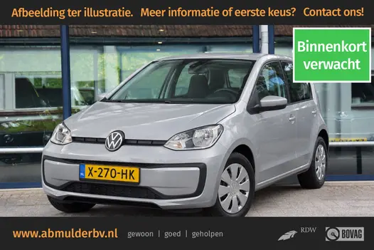 Volkswagen up! 5-drs 1.0 66PK | Org. NL | BOVAG Garantie | Airco | Bleutooth | DAB | Smartphone integratie |