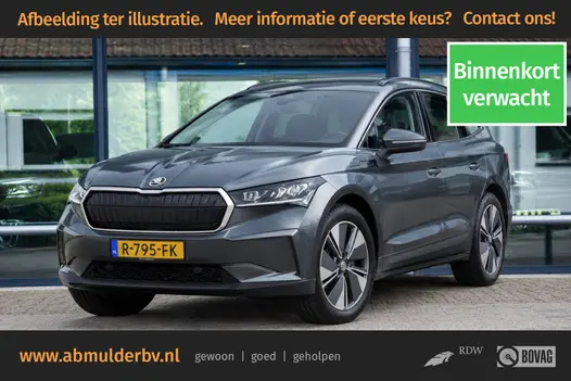 Skoda Enyaq iV 60 | BOVAG Garantie | Org. NL | SOH 92,5% | Cruise & Climate Control | Achteruitrijcamera | 19'' Velgen | Apple Carplay/Android Auto | Lane Assist | Full LED |