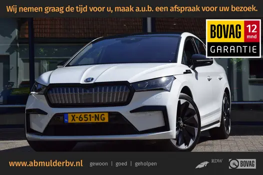 Skoda Enyaq Coupe 60 Sportline 180PK | Rijklaar incl. BOVAG Garantie | SOH 91,81% | Org. NL | Trekhaak | Panoramadak | Stoelverwarming | Apple Carplay/Android Auto | Velgen 21'' | El. Kofferklep |