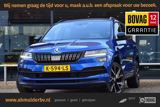 Skoda Karoq 1.5 TSI ACT Sportline Business | Incl. BOVAG Garantie | Geen import | Trekhaak | Apple Carplay/Android Auto | PDC Voor+Achter | Stoel&Stuurverwarming | 19'' Velgen | Full LED |